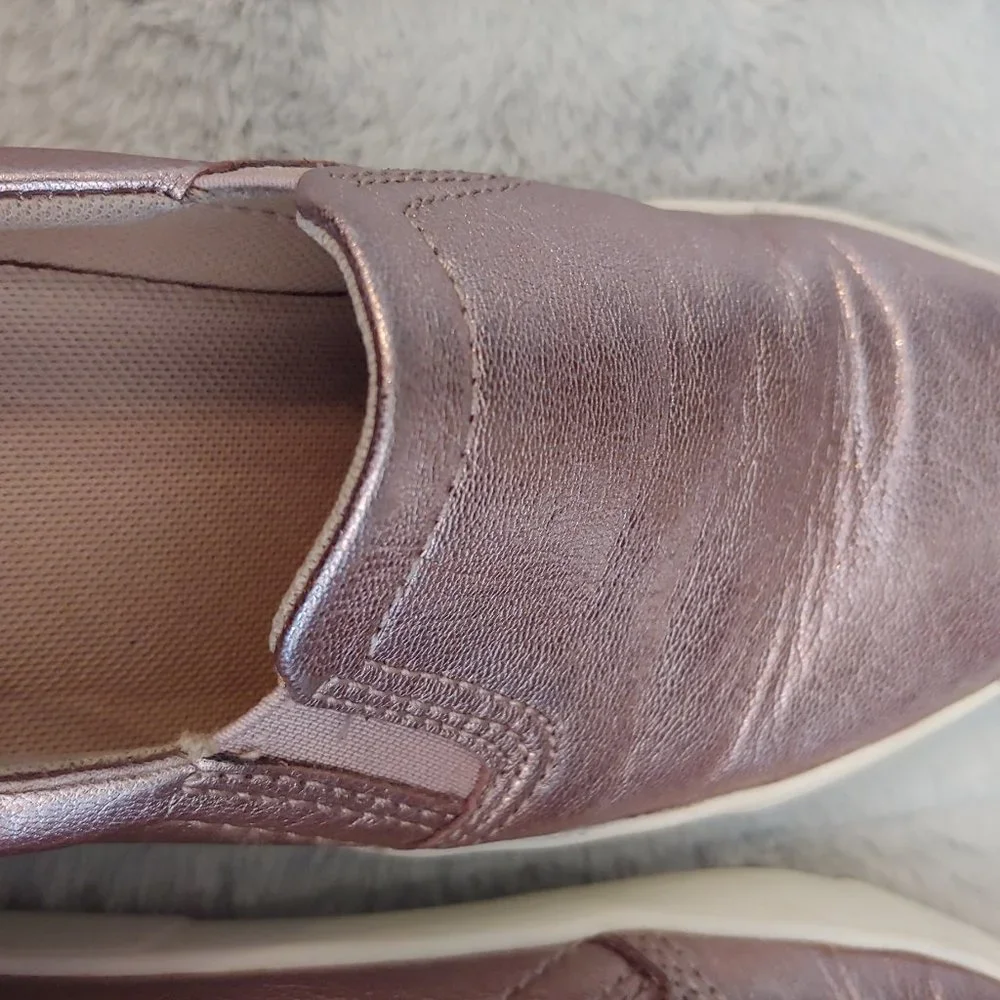 Naturalizer pale pink metallic leather slipon loafer size 7 - Picture 14 of 14
